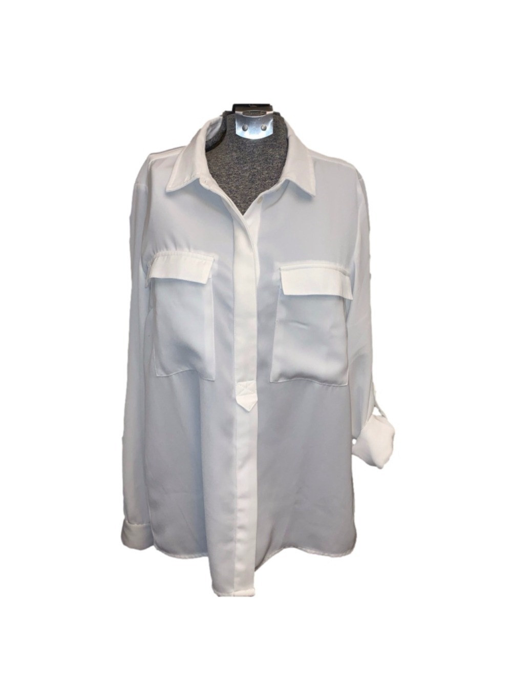 Women's Catherine Malandrino White Button Down Shirt M